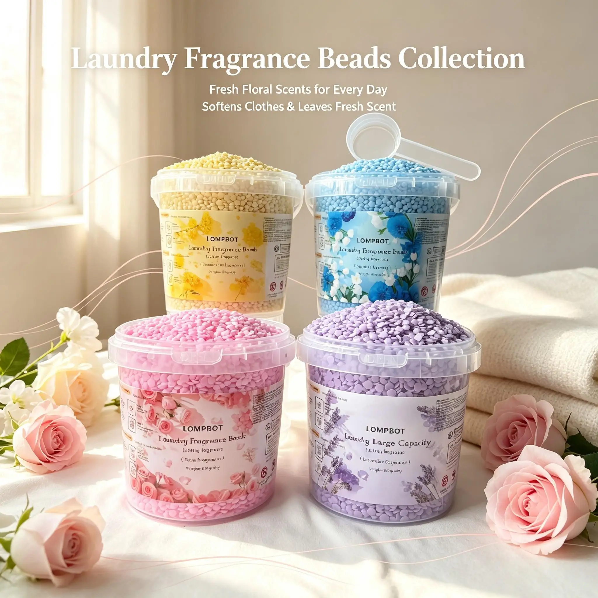 Perfume Fragrance Powder - 800g Big Bucket Laundry Scent Beads