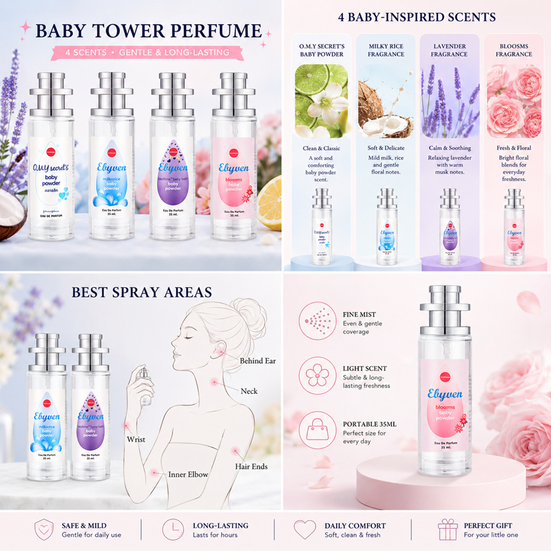 2pcs 35ml Baby Powder Perfume  - Perfume Lavender Fragrance review and price